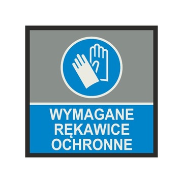 Mata podłogowa WYMAGANE RĘKAWICE OCHRONNE 85x85