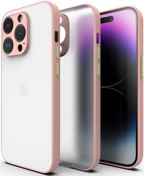 ETUI MATOWE OCHRONA APARATU DO IPHONE 14 PRO | PINK