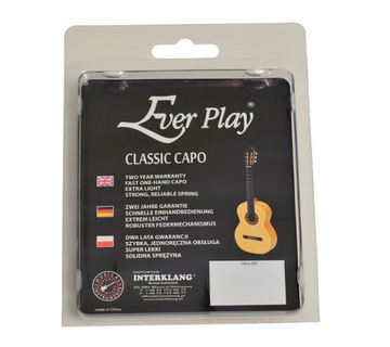 ЧЕРНЫЙ КАПОДАСТР ДЛЯ КЛАССИЧЕСКОЙ ГИТАРЫ EVER PLAY