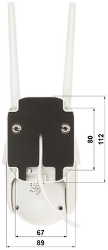 НАРУЖНАЯ ПОВОРОТНАЯ IP-КАМЕРА APTI-W31S2-TUYA Tuya