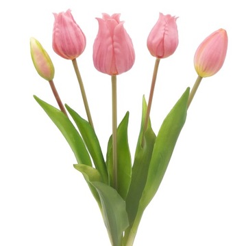 TULIPAN sztuczny TULIPANY silikonowe BUKIET 5 szt