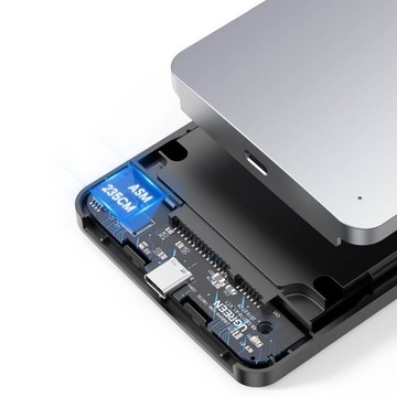 КОРПУС ДЛЯ HDD UGREEN 2,5 ДЮЙМА SATA 3.0 + КАБЕЛЬ USB C - USB A 0,5 М