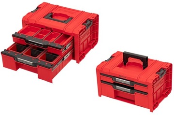 SKRZYNKA PRO Drawer 2 Toolbox EXPERT QBRICK RED