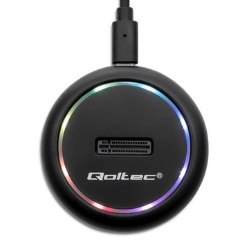 Док-станция для твердотельного накопителя Qoltec M.2 NVMe SATA USB-C емкостью 2 ТБ