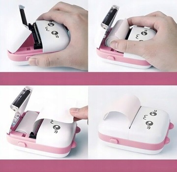 МИНИ-ПРИНТЕР ТЕРМАЛЬНЫХ ЭТИКЕТОК DRUKUŚ ПОРТАТИВНЫЙ РОЛИК INFINITE INK