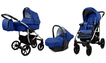 BabyLux Wózek 3w1 dziecięcy spacerówka Qbaro ALU
