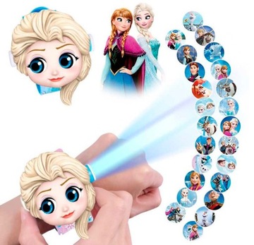 3D часы ELZA с детским проектором Принцесса