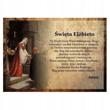 Pocztówka 15. Mój Patron - św. Elżbieta