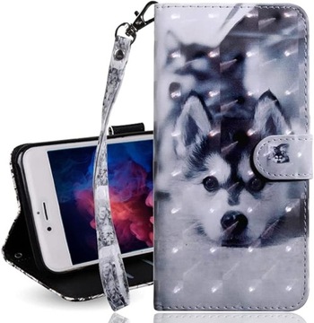 ETUI Z KLAPKĄ SAMSUNG A70 HUSKY 3D
