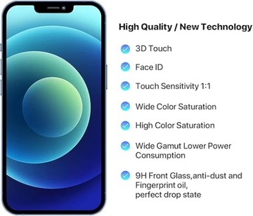 iPhone 12/12 Pro EKRAN WYŚWIETLACZ ZASTĘPCZY 3D Touch Kit ochrona ekranu