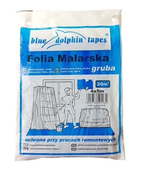 FOLIA MALARSKA BLUE DOLPHIN GRUBA 4X5M