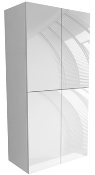 WYSOKA szafka łazienkowa 120 x 60 do łazienki biały+ POŁYSK