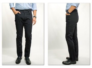 Wrangler Texas Slim Dark Navy męskie spodnie W30 L30