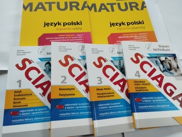 MATURA 23 ŚCIĄGI 1-4 JĘZYK POLSKI Pisemny Ustny x6