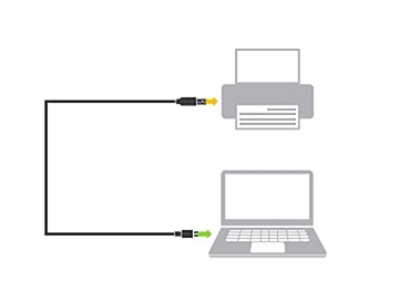 Кабель USB-C — USB-B 2.0 Thunderbolt 3 для принтера, 2 м