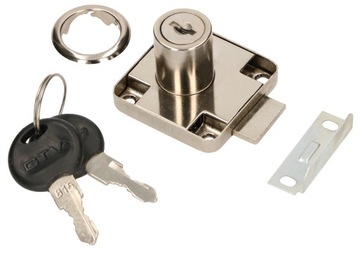 ЗАМОК МЕБЕЛЬНЫЙ 40Х40 ММ КВАДРАТ, НАВЕСНОЙ, 5 ШТ.