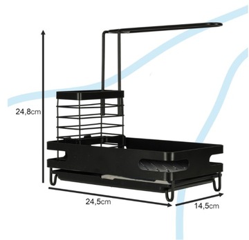 Кухонный органайзер для губок и посудомоечных машин со сливом для раковины