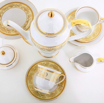 090 ASTRA SERWIS KAWOWY 12/39 CHODZIEŻ PORCELANA