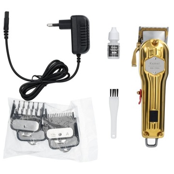 Bezprzewodowa maszynka do włosów trymer Kemei Barber USB