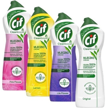 Cif Cream Mleczko do czyszczenia z mikrokryształkami ZESTAW MIX 4x 780g