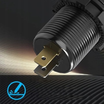 МОЩНОЕ АВТОМОБИЛЬНОЕ ЗАРЯДНОЕ УСТРОЙСТВО 2X QC 3.0 + PD TYPE-C/USB 12–24 В