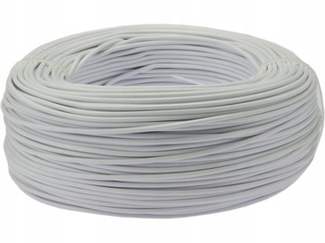 Kabel przewód linka LGY H07V-K 1,5mm2 100m biały