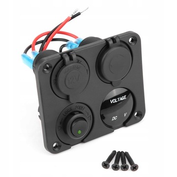 4-Cyfrowy Panel przełącznik LED USB 12V-24V