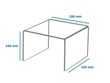 STOJAK PODSTAWKA EKSPOZYTOR STOPIEŃ PLEXI 10/15/10