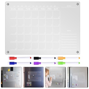НАБОР АКРИЛОВОЙ ДОСКИ МАГНИТНЫЙ ПЛАНИРОВЩИК ДЛЯ ХОЛОДИЛЬНИКА
