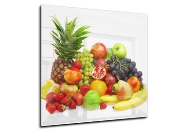 dekor szkło panel hartowany HD 50x50 owoce