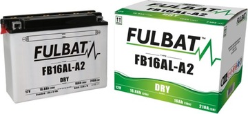 Akumulator FULBAT YB16AL-A2 (suchy, obsługowy, kwa