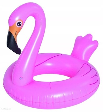 KOŁO DO PŁYWANIA DMUCHANE DLA DZIECI NA BASEN I PLAŻĘ FLAMING 115CM