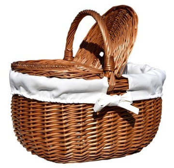 БОЛЬШАЯ корзина для пикника Плетеные покупки ВЫКРОЙКИ ДЛЯ ПИКНИКА