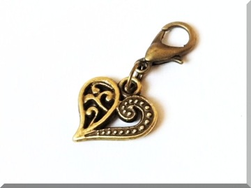 METALOWA ZAWIESZKA CHARMS SERDUSZKO SERCE 080.