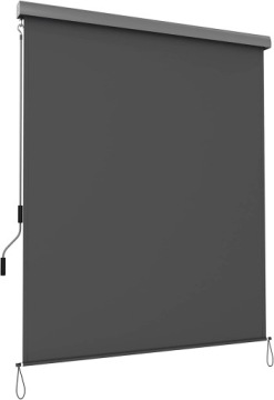 Вертикальная складная маркиза для балкона и патио 160x250 темно-серая