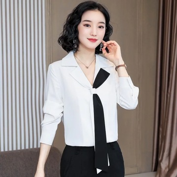 Blusas Mujer De Moda 2024 Шифоновая блузка-рубашка Wom