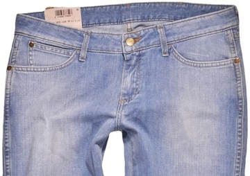 WRANGLER spodnie LOW SKINNY blue jeans _ W31 L34