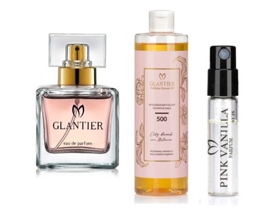 f4 GLANTIER 500 perfumy olejek GRATIS próbka, wartość zestawu 92,00