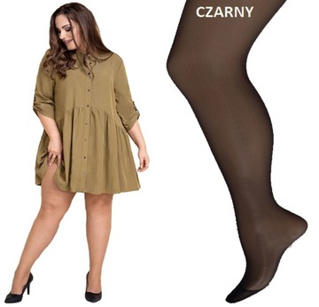 Колготки Лида, 40 ден, черные, размер 4+, обхват бедер - 170 см.