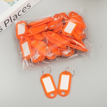 50 PLASTIKOWYCH KLUCZYKÓW KOLOROWYCH PLASTIKOWYCH