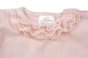 БОДИ ЭЛЕГАНТНОЕ КРУЖЕВНОЕ РОЗОВОЕ с коротким рукавом 86 L02s