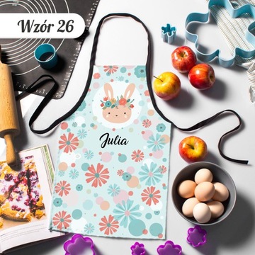 FARTUSZEK KUCHENNY DLA DZIECI PREZENT NA DZIEŃ DZIECKA FARTUSZEK Z IMIENIEM