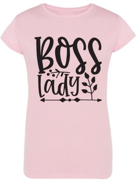 Boss Lady Damski T-shirt Modny Lato Rozm.XXL