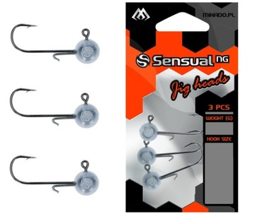 MIKADO SENSUAL GŁÓWKA JIGOWA NR 3/0 - 8 GR - 3SZT