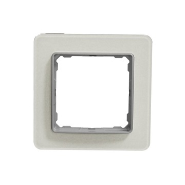 Schneider Electric Sedna Elements Одинарная рама, белое стекло