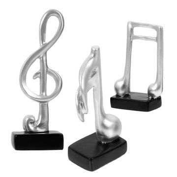 Statuetka Ornamenty Nuty 3 Szt
