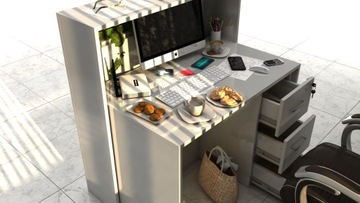 Рецепционная стойка R185 ресепшн 100см мох хроботек