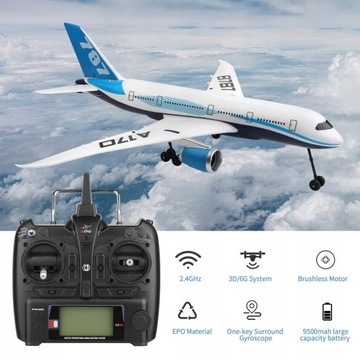 Радиоуправляемый самолет WLtoys A170 2,4 ГГц Радиоуправляемый самолет