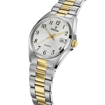Złoto-srebrny zegarek Festina na bransolecie F20554/1