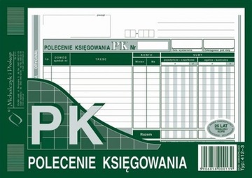 Polecenie Księgowania A5 wiel. M&P 412-3